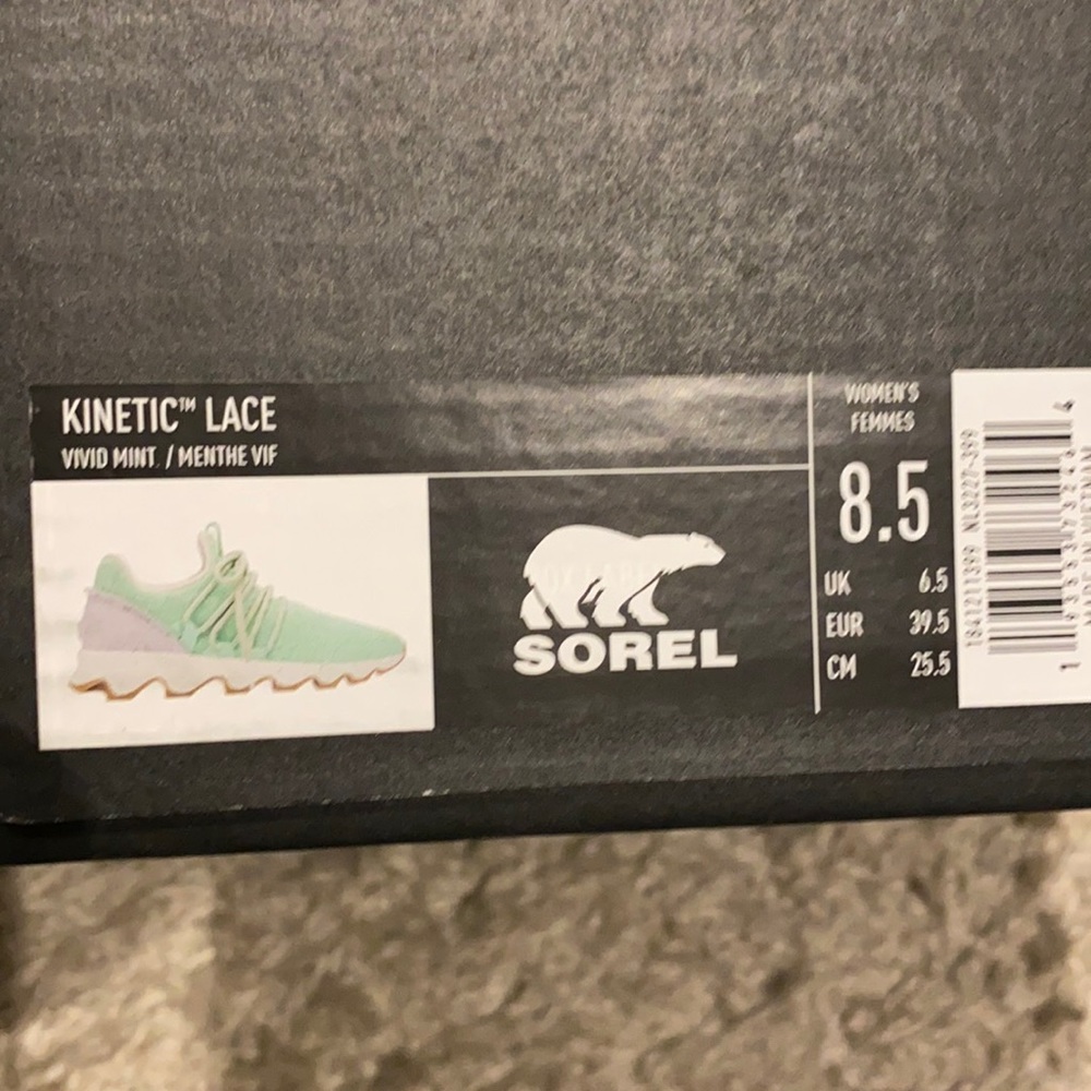 Sorel mint tennis shoes